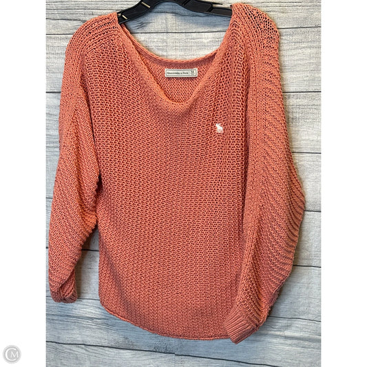 Sweater By Abercrombie And Fitch In Peach, Size: M