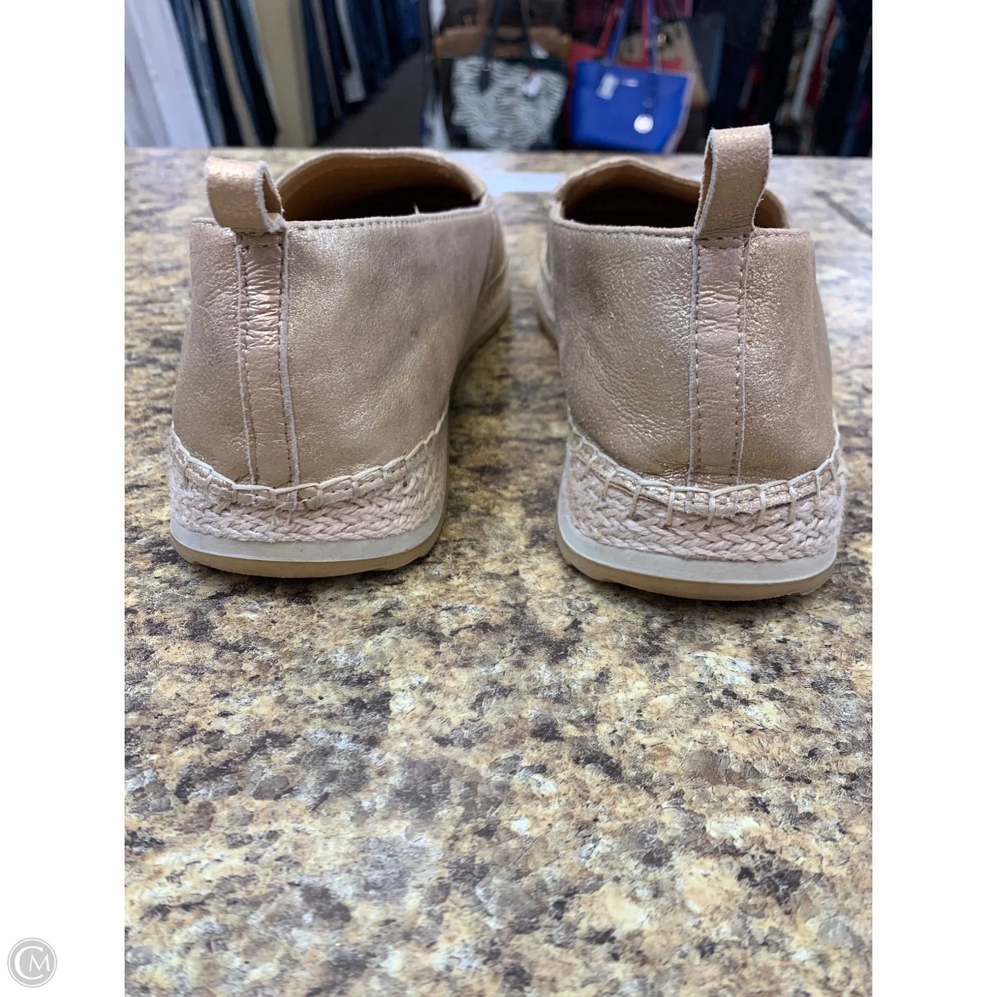 Shoes Flats By Crown Vintage In Gold, Size: 11