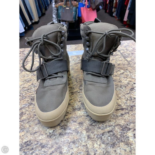 Boots Ankle Flats By Steve Madden In Gold & Tan, Size: 9.5