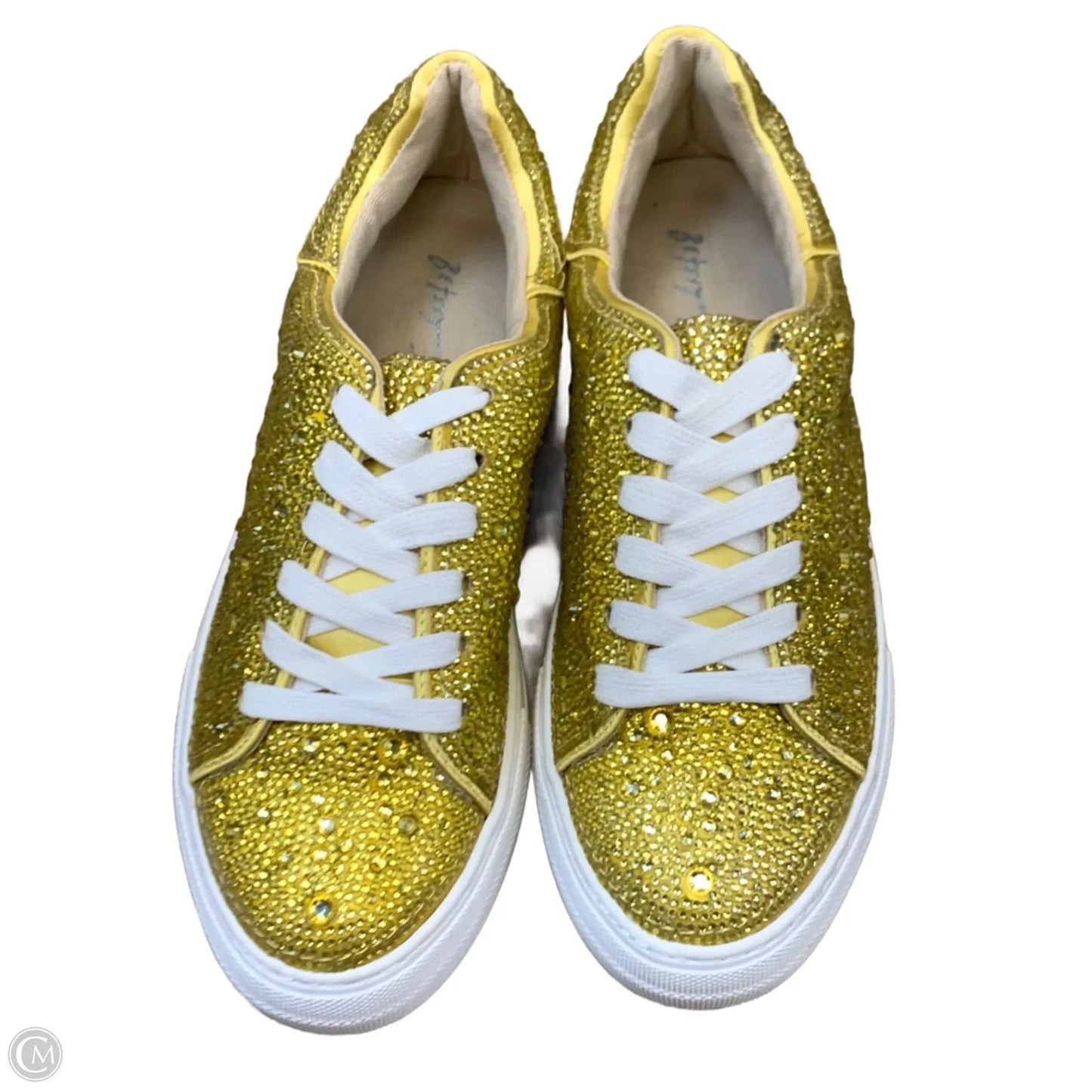Shoes Athletic By Betsey Johnson In Gold, Size: 6
