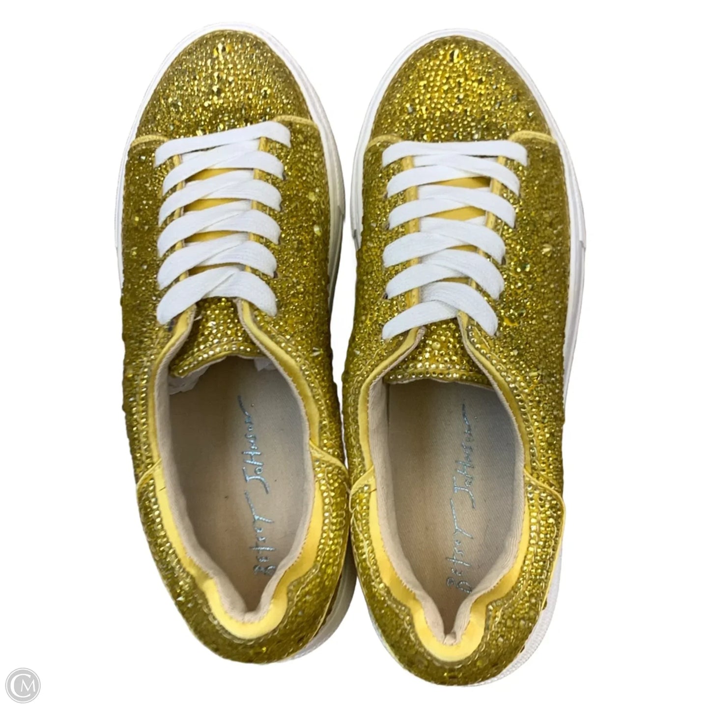 Shoes Athletic By Betsey Johnson In Gold, Size: 6