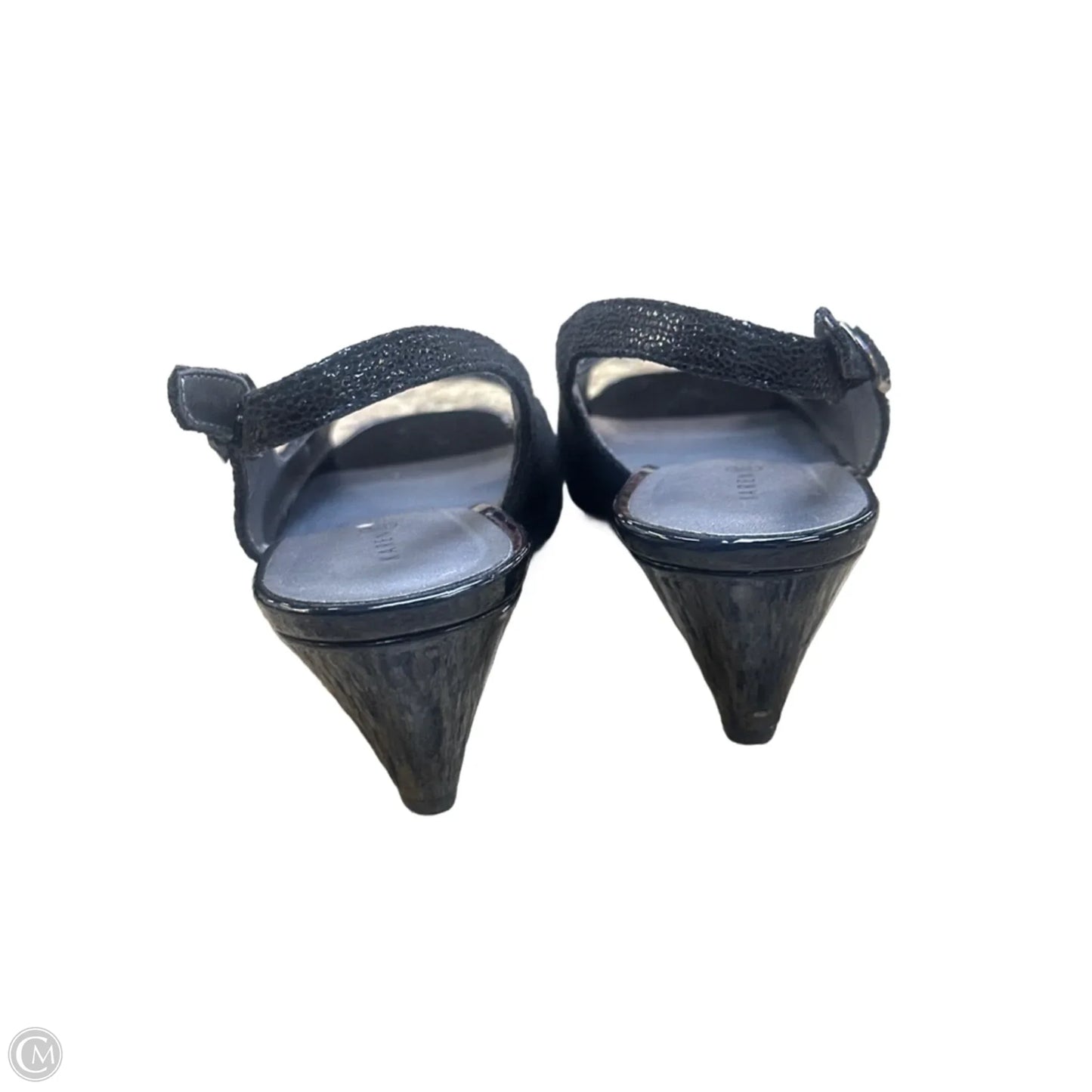 Sandals Heels Kitten By Karen Scott In Black, Size: 8