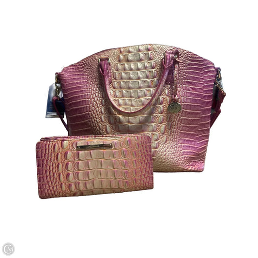 Handbag Designer By Brahmin, Size: Large