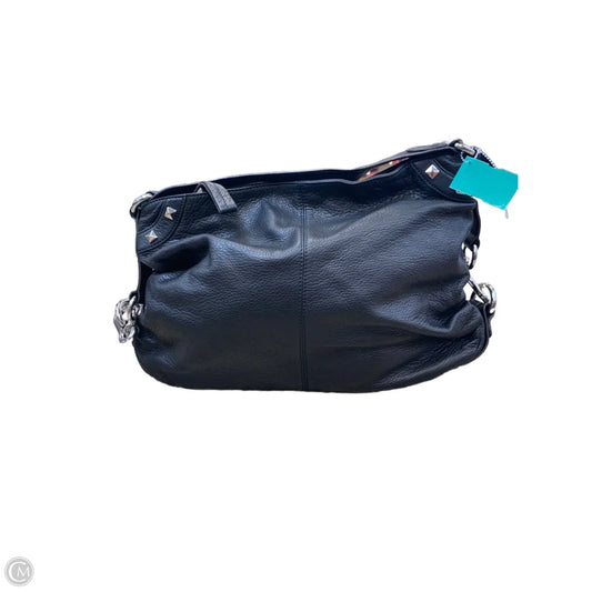 Handbag Leather By Makowsky, Size: Large