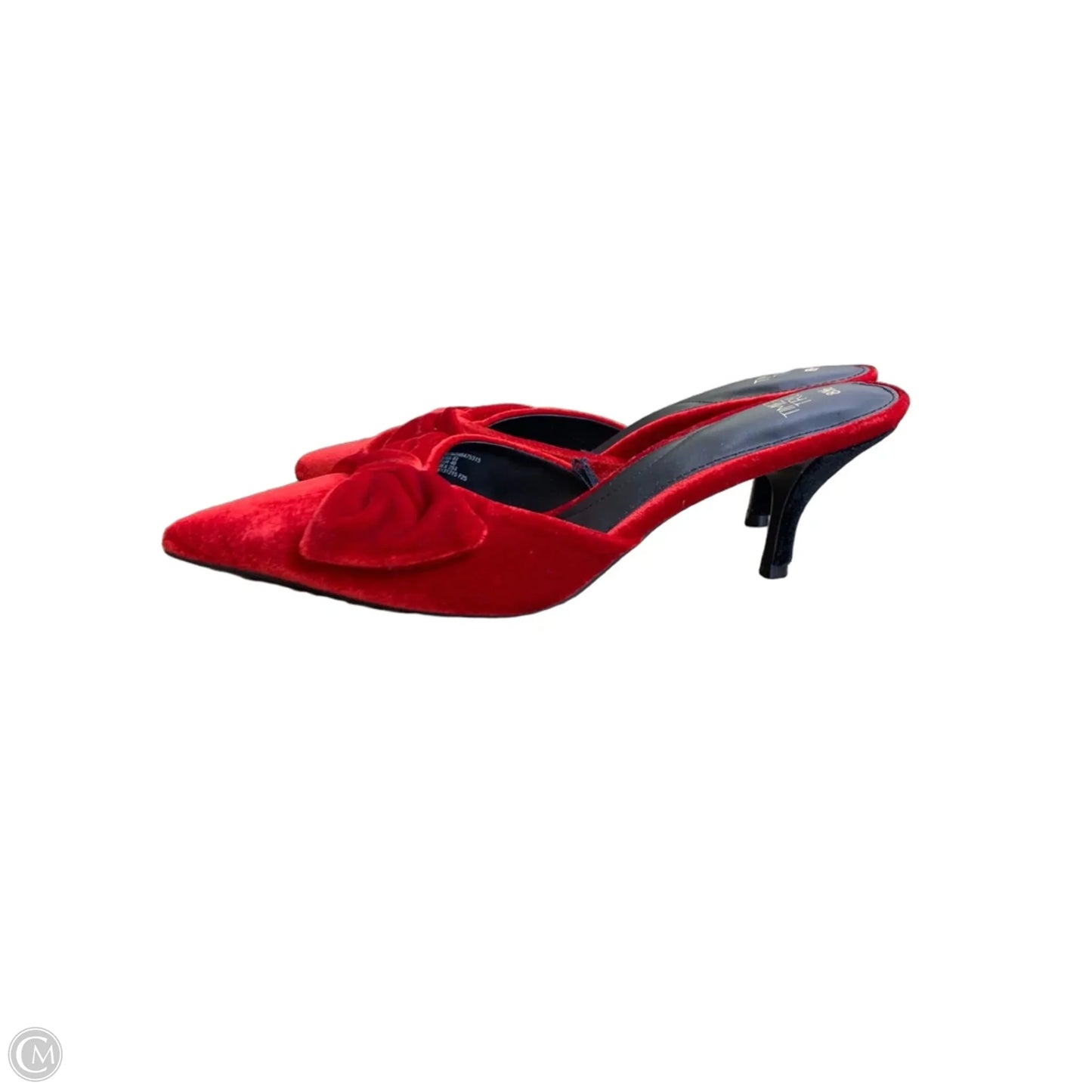 Shoes Heels Kitten By Time And Tru In Red, Size: 8.5