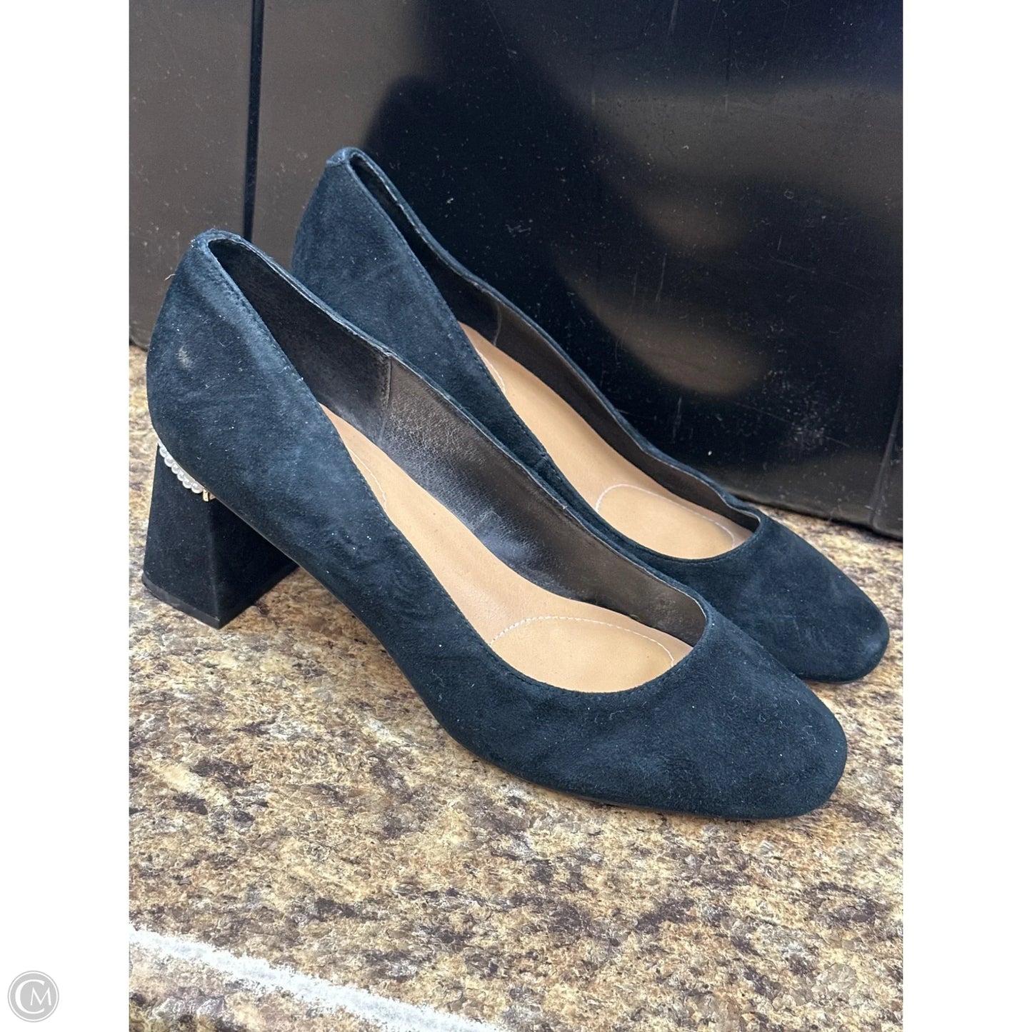 Shoes Heels Block By Chicos In Black, Size: 9
