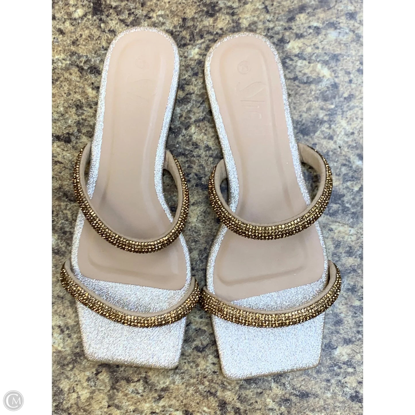 Sandals Flats By Shein In Gold, Size: 7.5