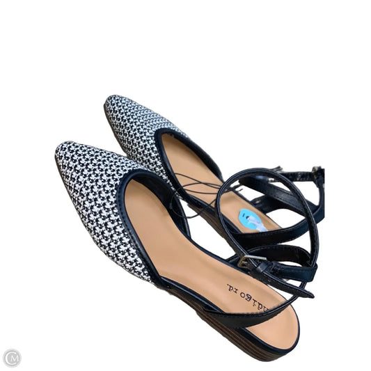 Shoes Flats By Indigo Rd In Black & Cream, Size: 6