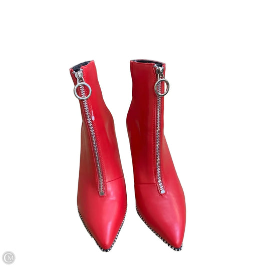 Boots Ankle Heels By Bar Iii In Red, Size: 8.5