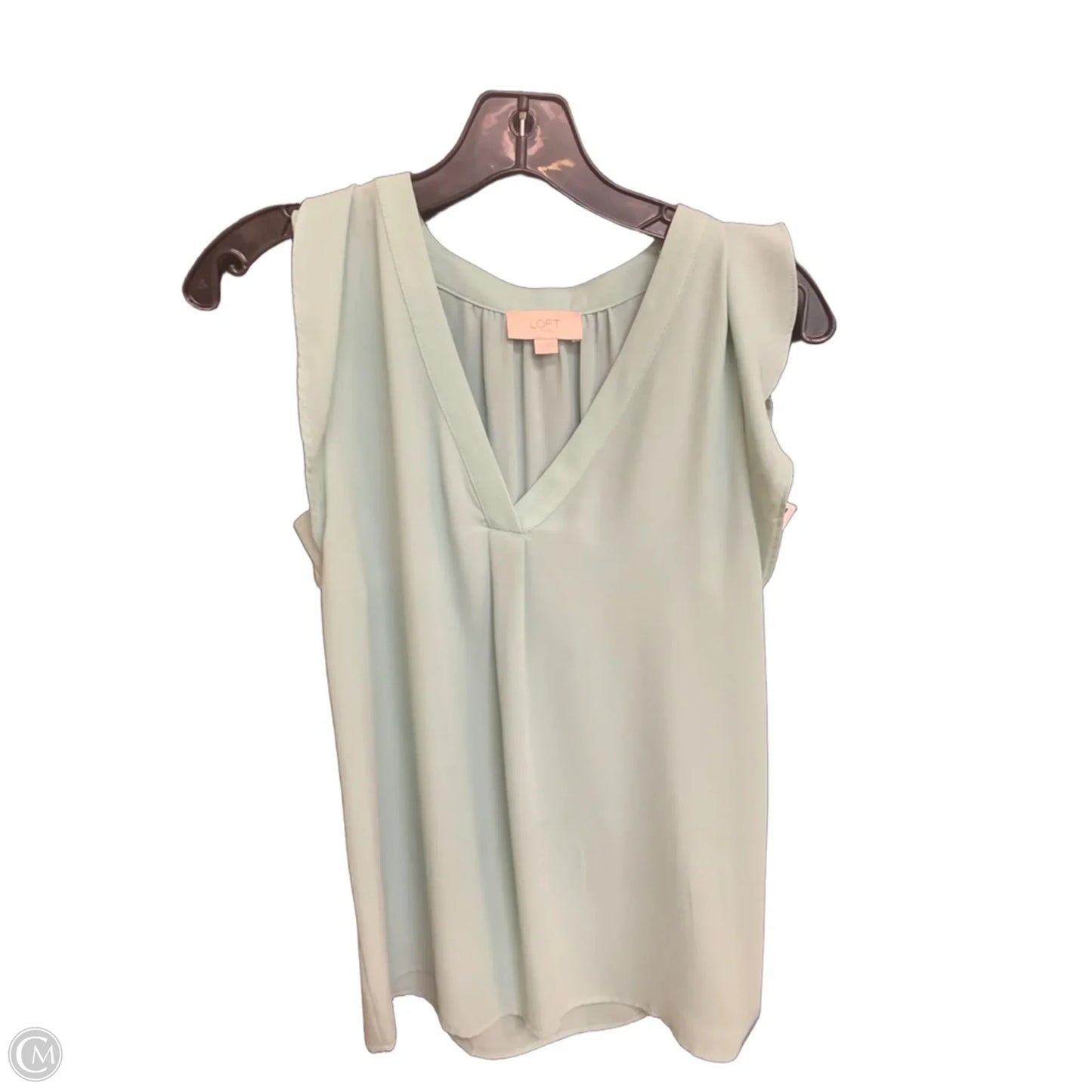 Top Short Sleeve By Loft In Teal, Size: Xs
