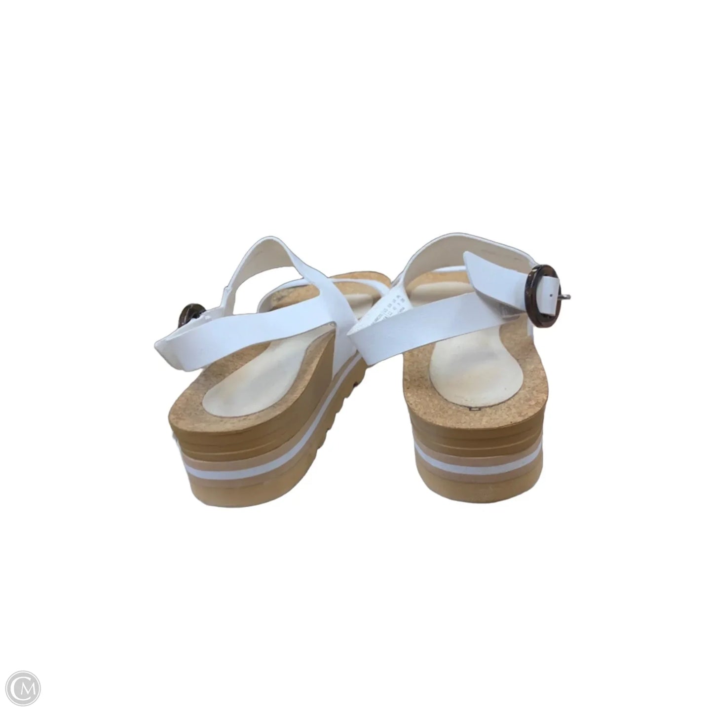 Sandals Heels Platform By Dream Pairs In White, Size: 11