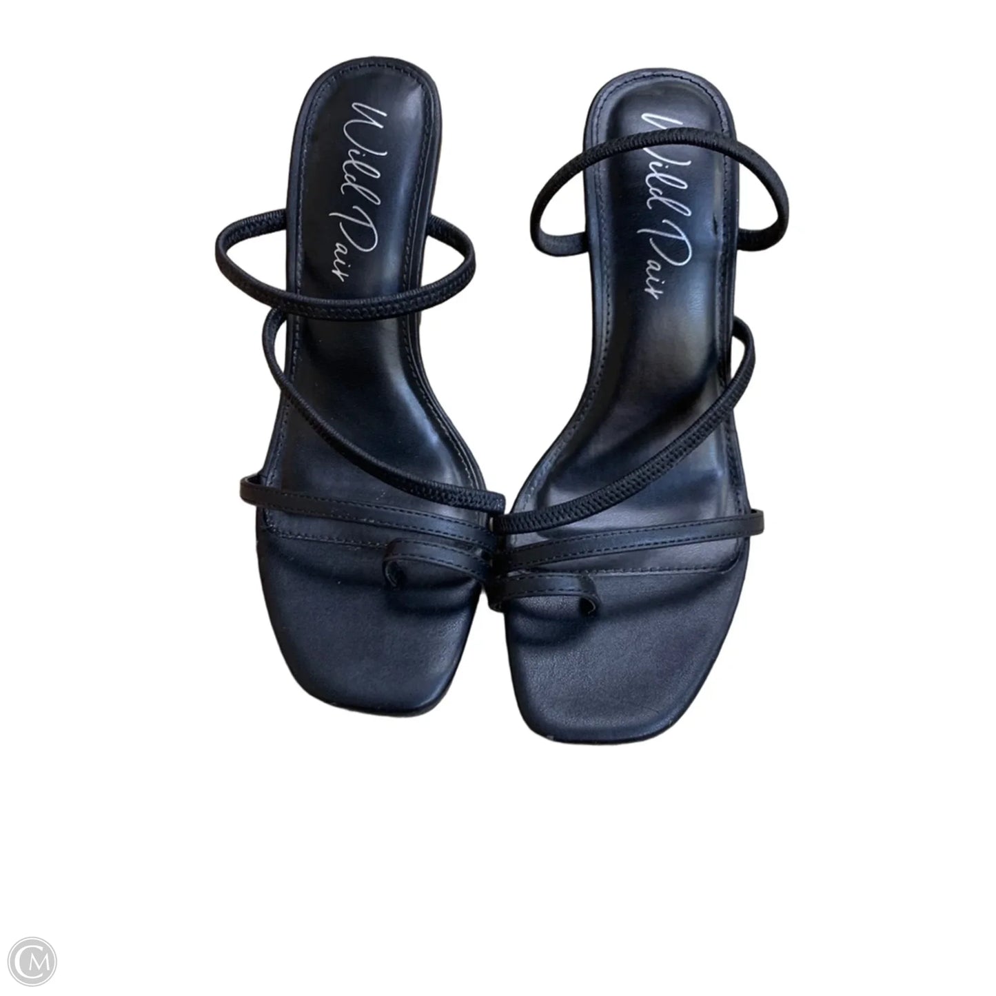 Sandals Heels Stiletto By Cmf In Black, Size: 6.5