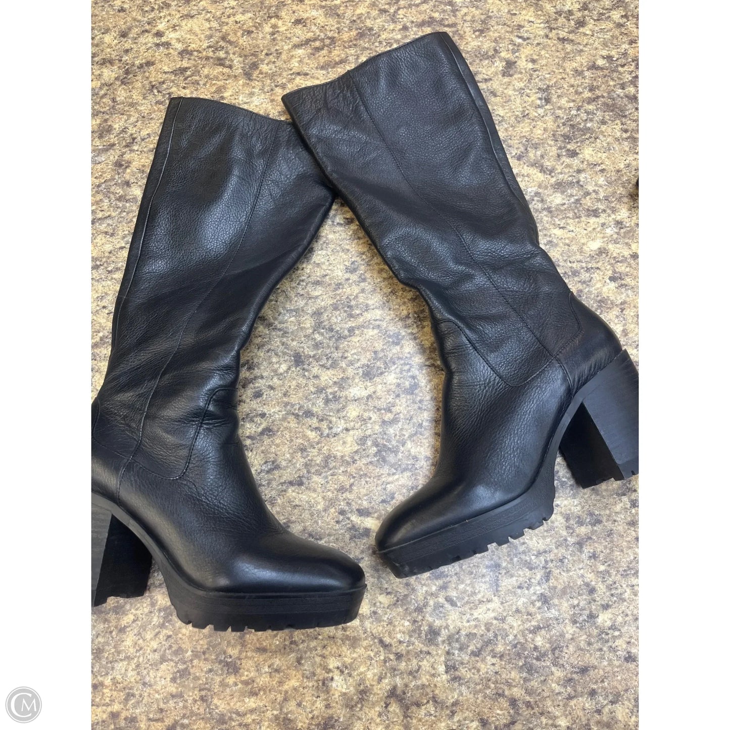 Boots Mid-calf Heels By Lucky Brand In Black, Size: 7.5