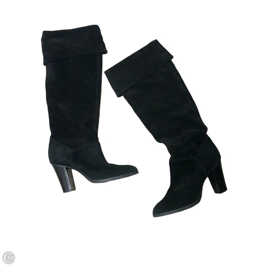 Boots Knee Heels By Nine West In Black, Size: 8.5