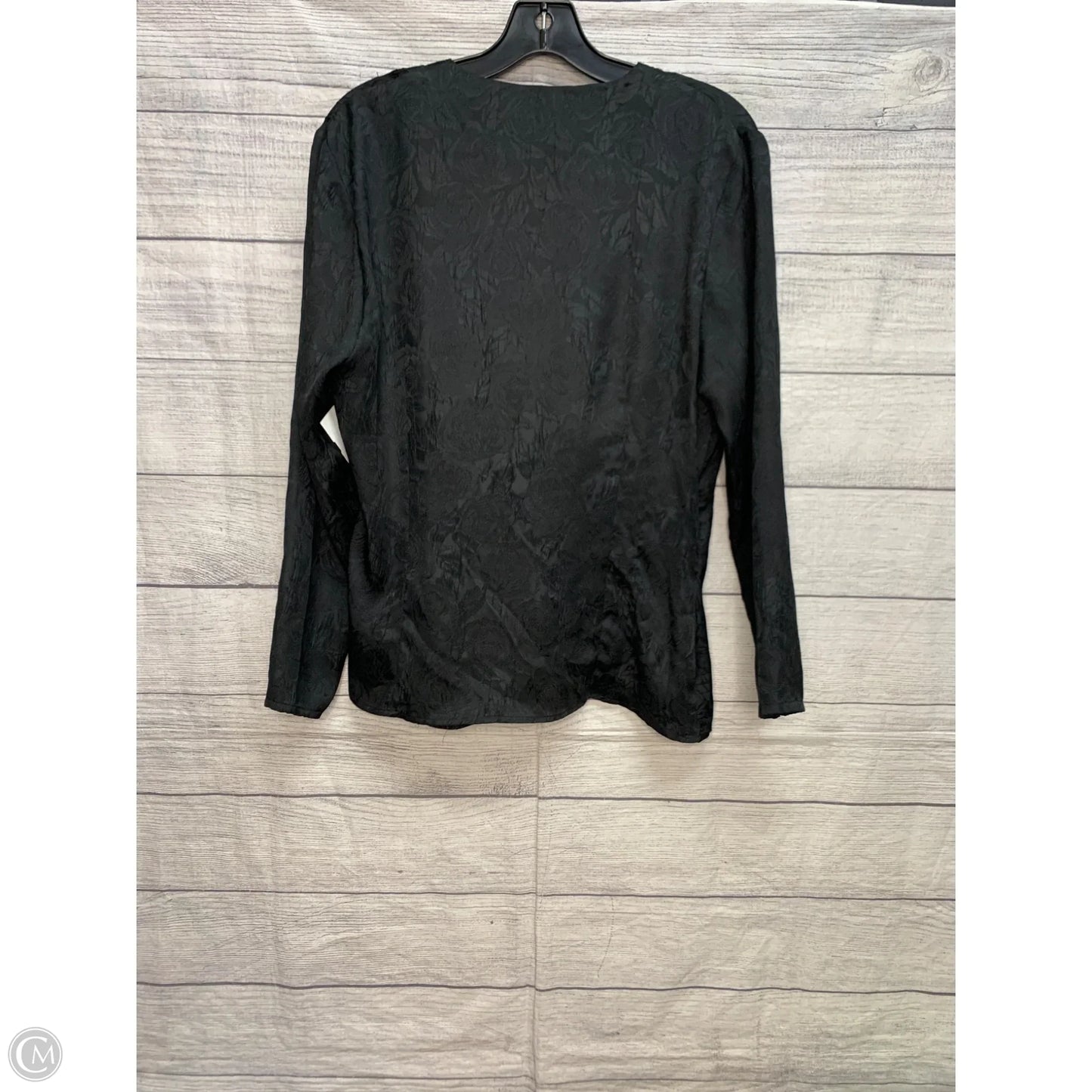 Top Long Sleeve By Cmf In Black, Size: 8