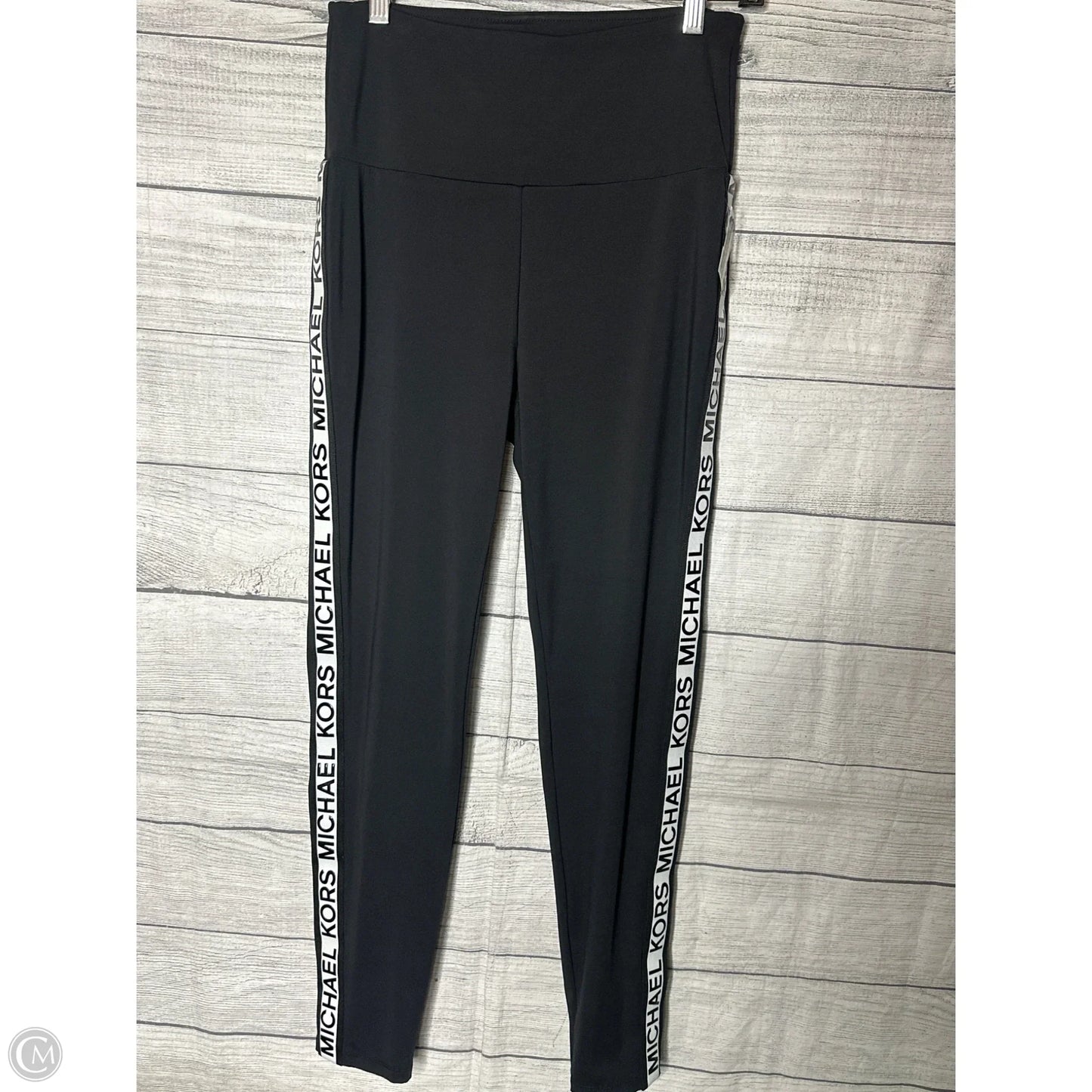 Athletic Leggings By Michael By Michael Kors In Black, Size: M