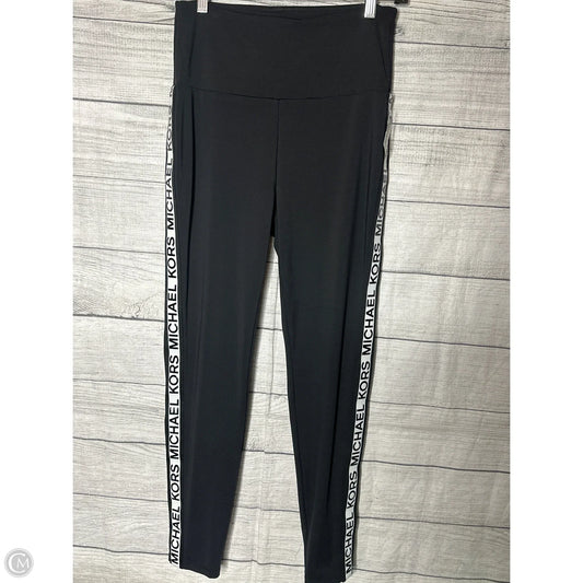 Athletic Leggings By Michael By Michael Kors In Black, Size: M