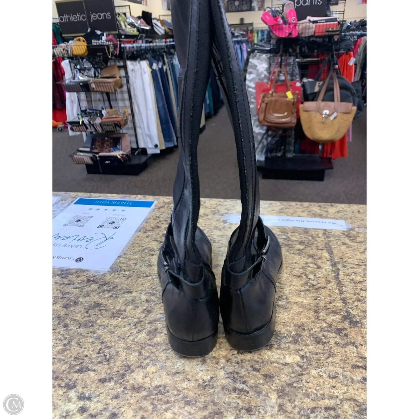 Boots Knee Flats By Marc Fisher In Black, Size: 11
