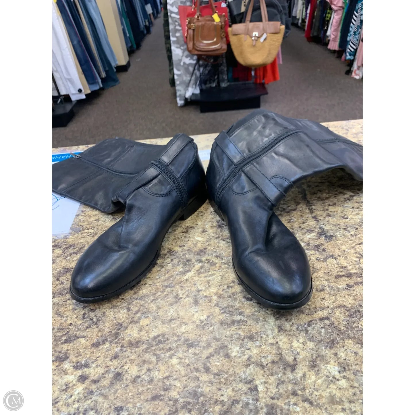 Boots Knee Flats By Marc Fisher In Black, Size: 11