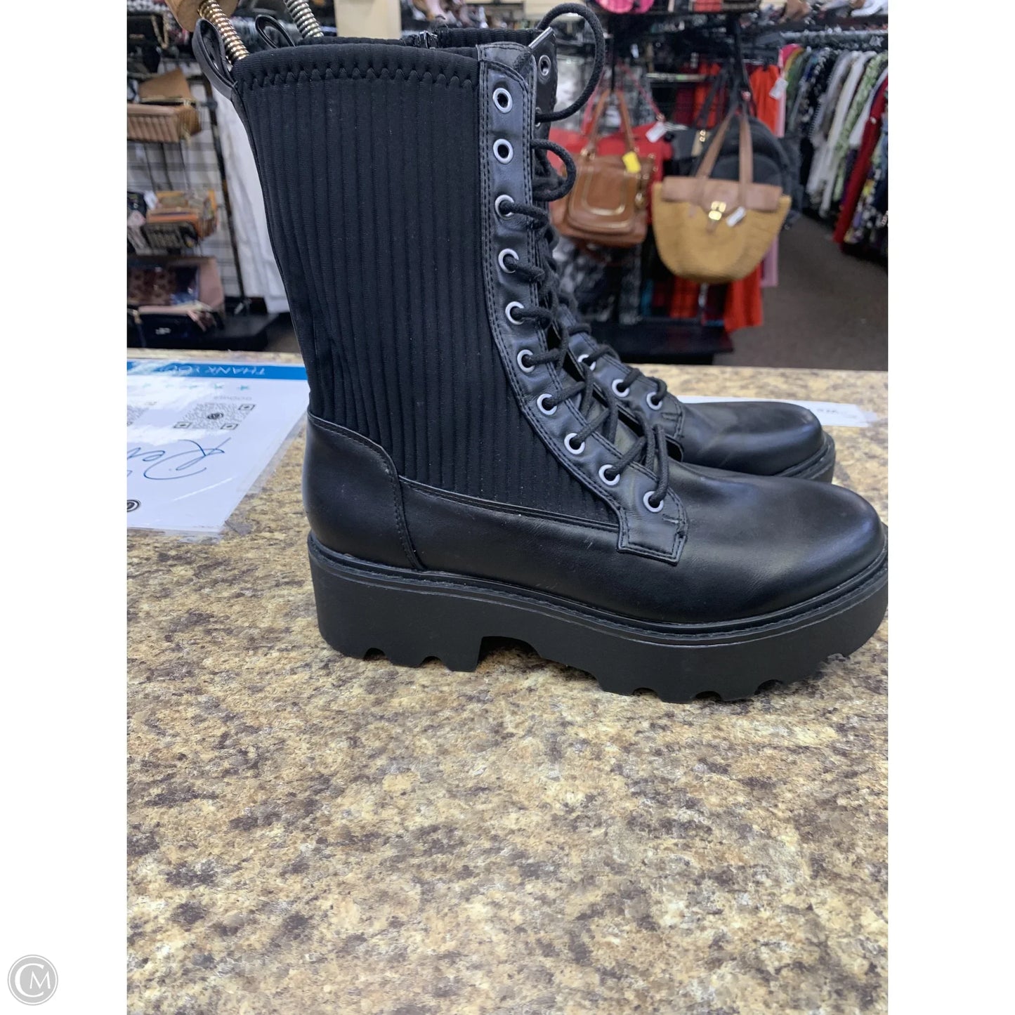 Boots Combat By Bar Iii In Black, Size: 9