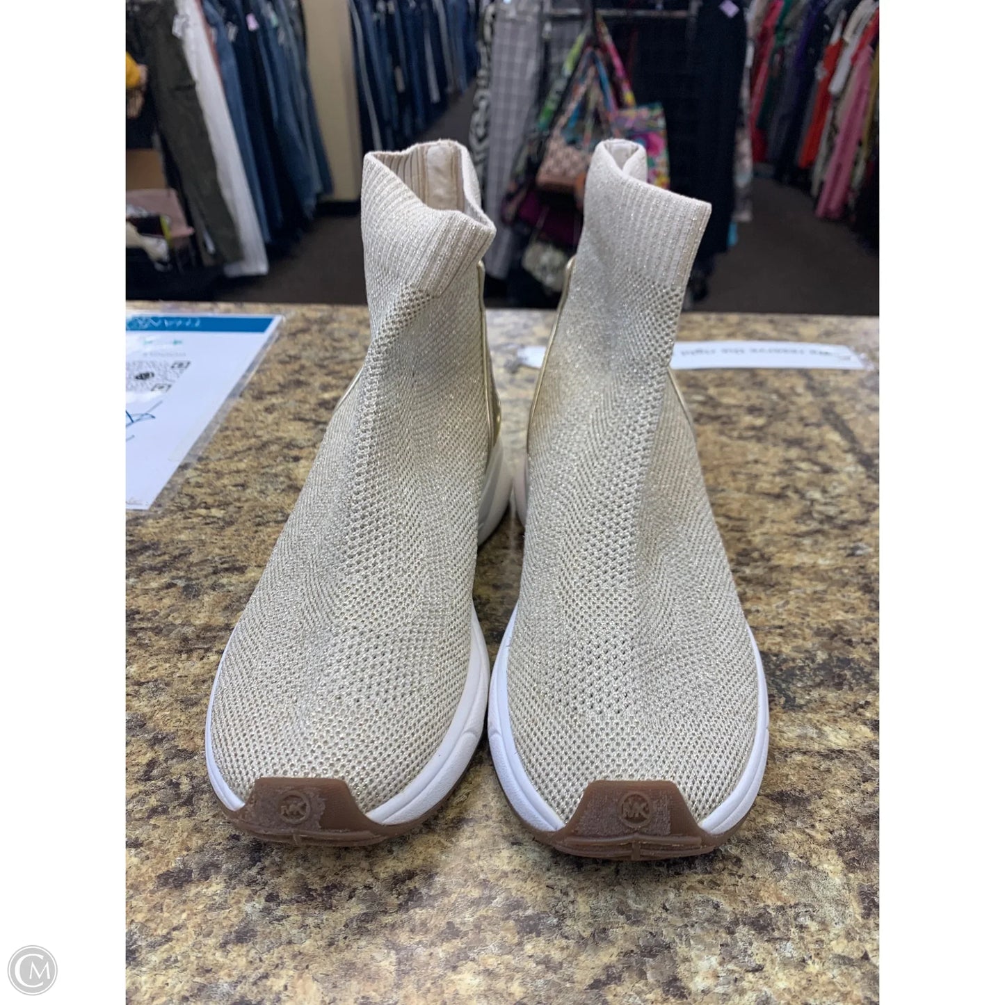 Shoes Athletic By Michael By Michael Kors In Gold, Size: 7