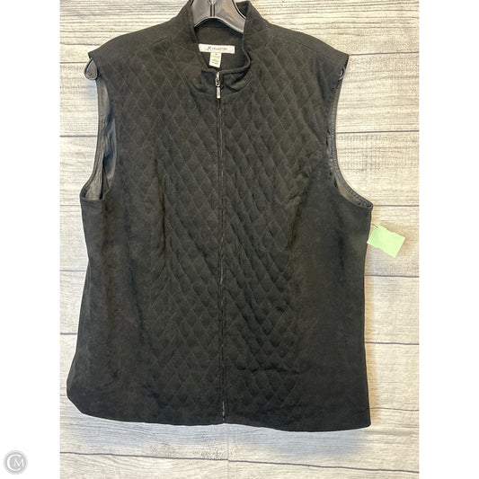 Vest Puffer & Quilted By Jm Collections In Black, Size: 16