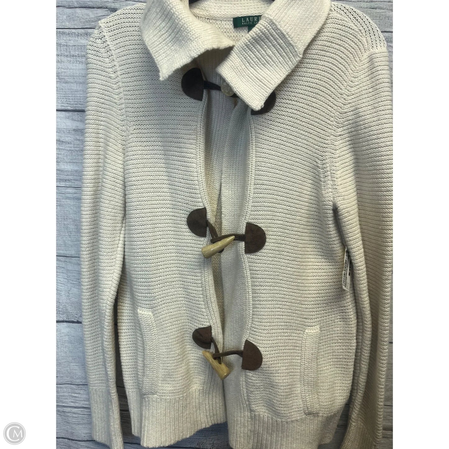 Cardigan By Lauren By Ralph Lauren In Cream, Size: S