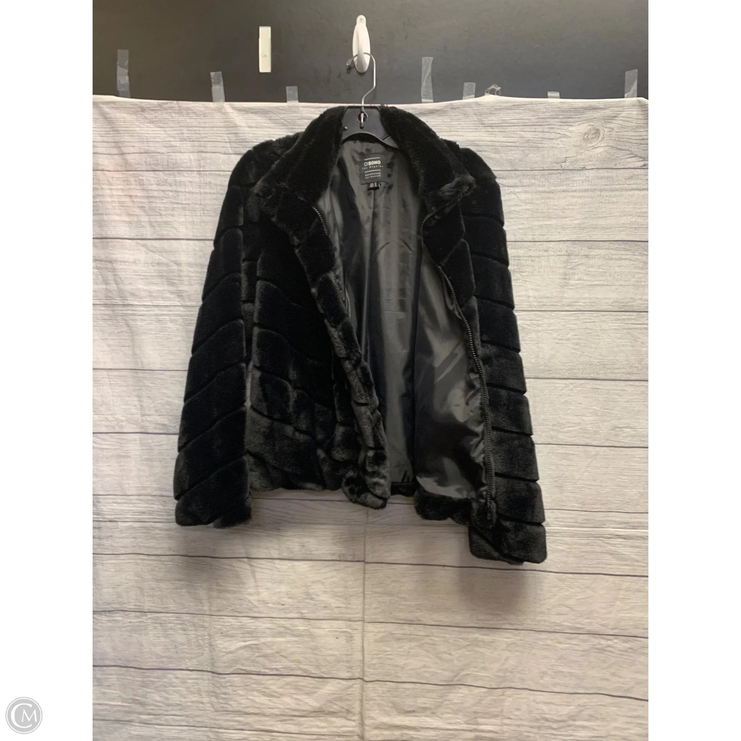 Jacket Faux Fur & Sherpa By Ci Sono In Black, Size: M