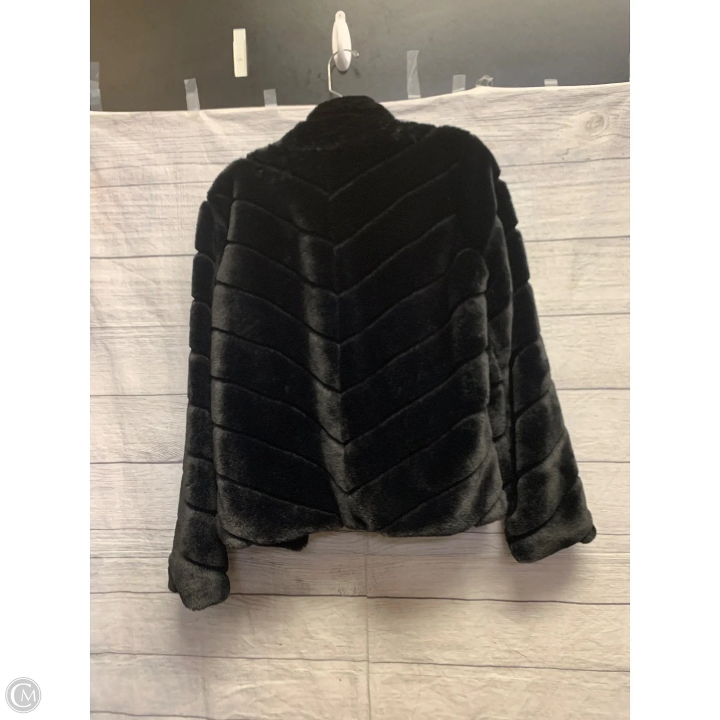 Jacket Faux Fur & Sherpa By Ci Sono In Black, Size: M