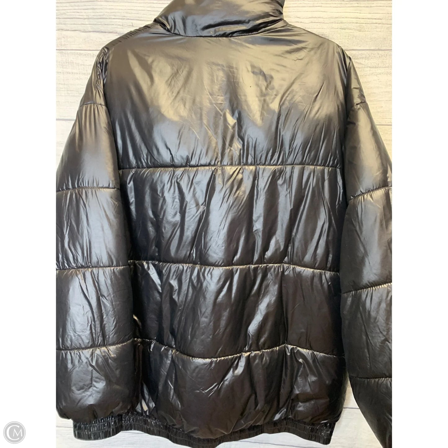 Coat Puffer & Quilted By Divided In Black, Size: S