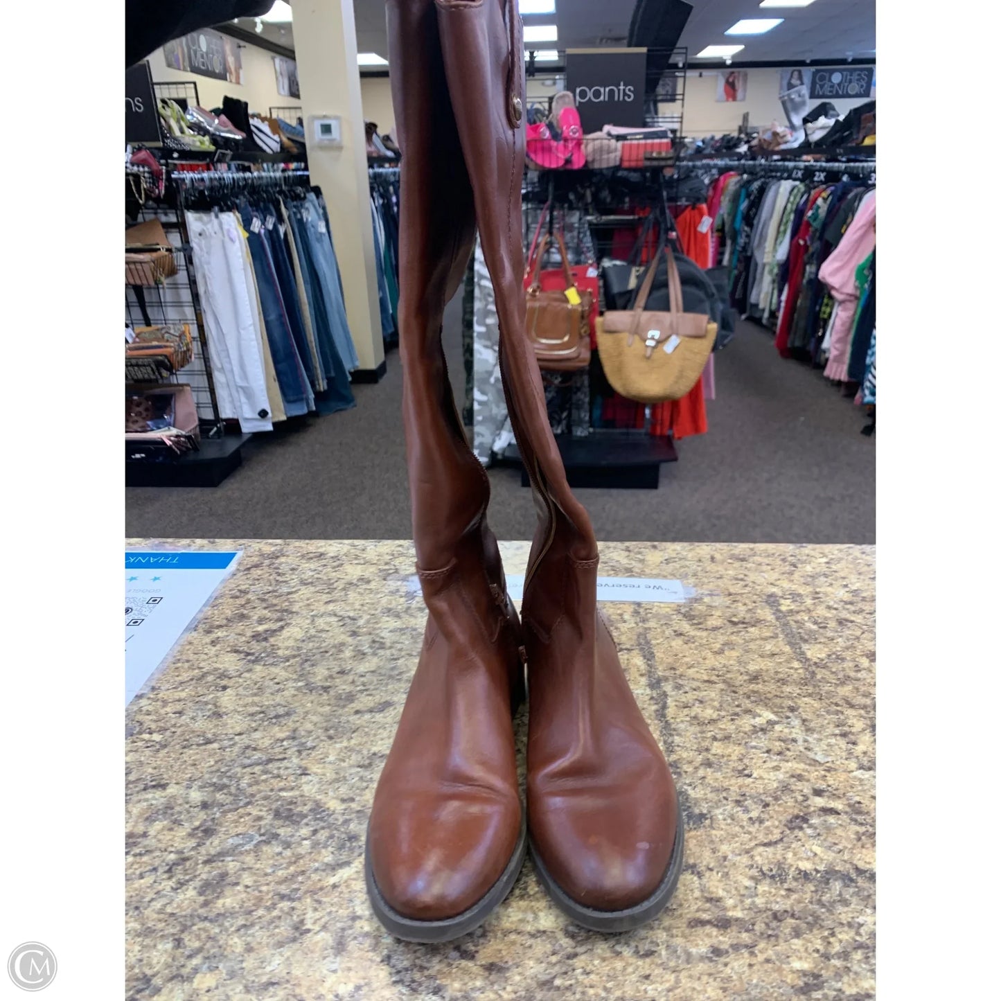Boots Knee Flats By Inc In Brown, Size: 8.5