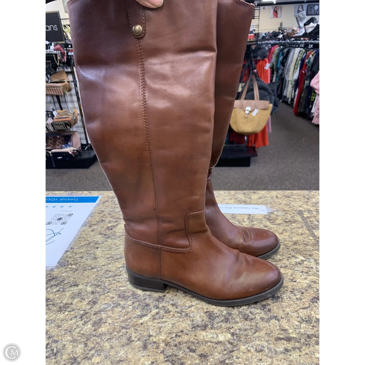 Boots Knee Flats By Inc In Brown, Size: 8.5