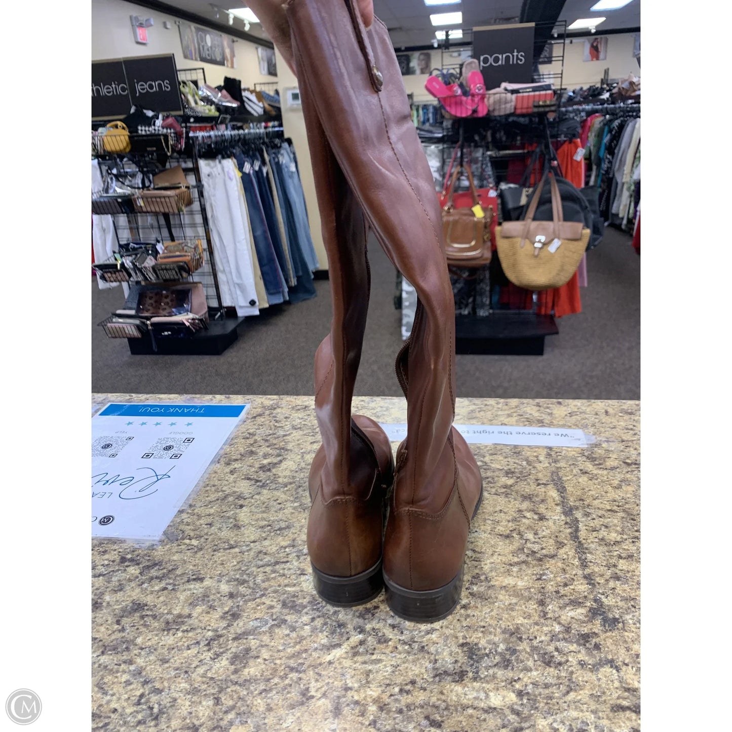 Boots Knee Flats By Inc In Brown, Size: 8.5