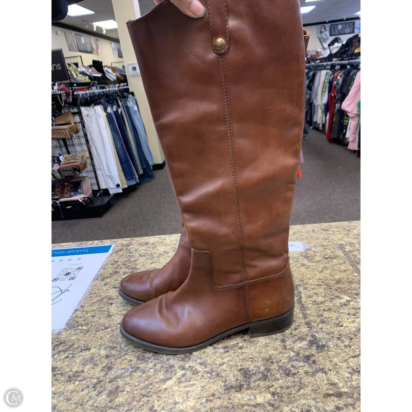 Boots Knee Flats By Inc In Brown, Size: 8.5