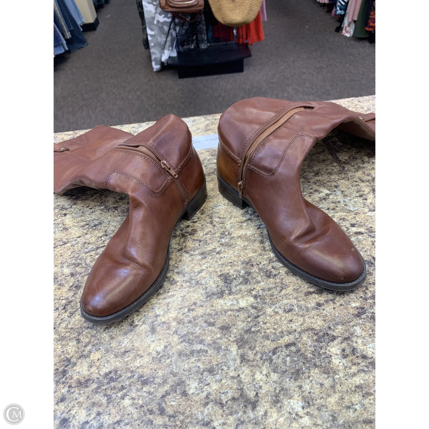 Boots Knee Flats By Inc In Brown, Size: 8.5
