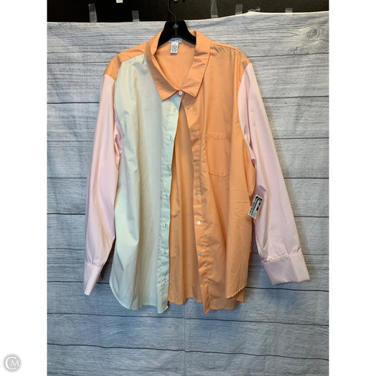 Top Long Sleeve By Rue 21 In Orange, Size: 3x