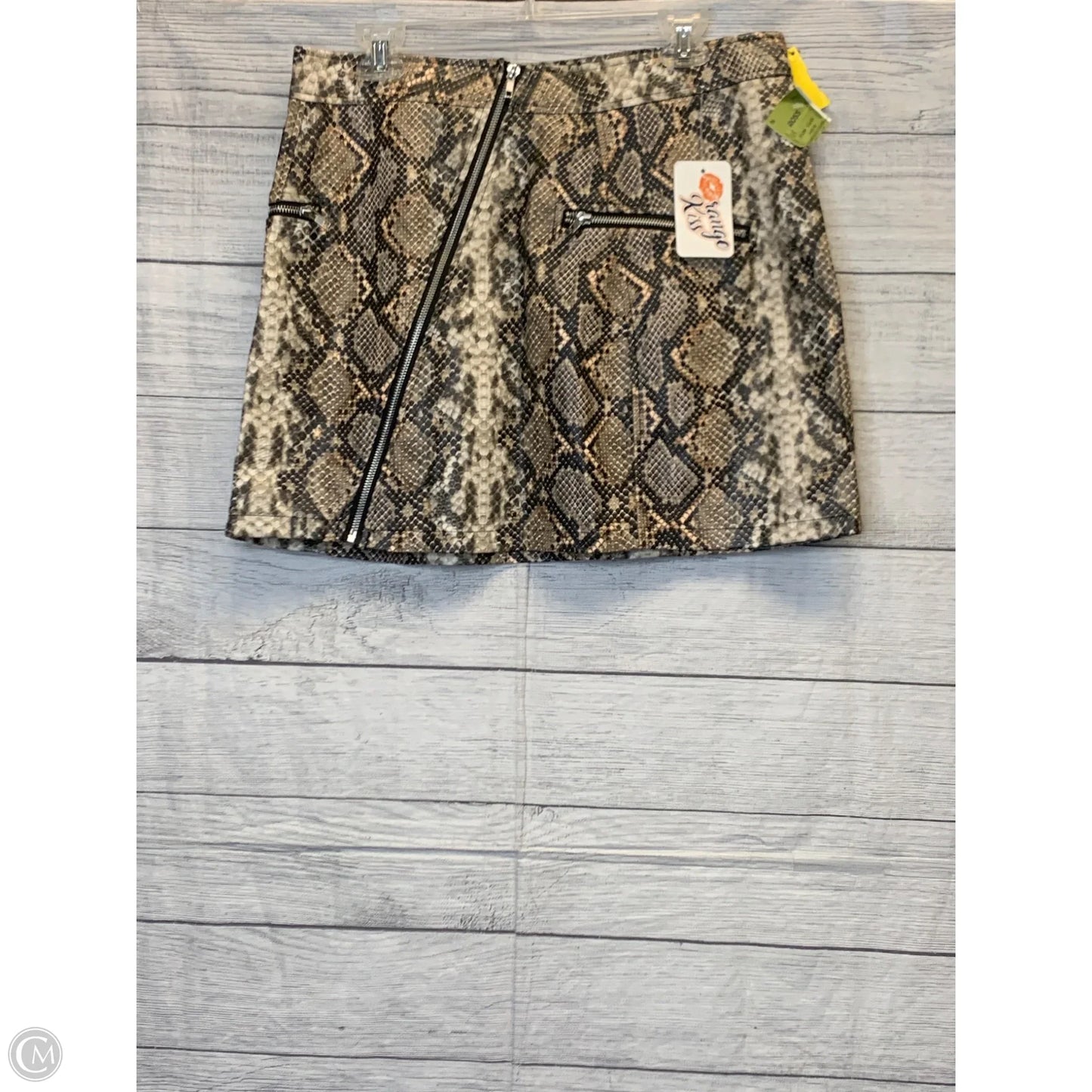 Skirt Midi By Cmf In Snakeskin Print, Size: L