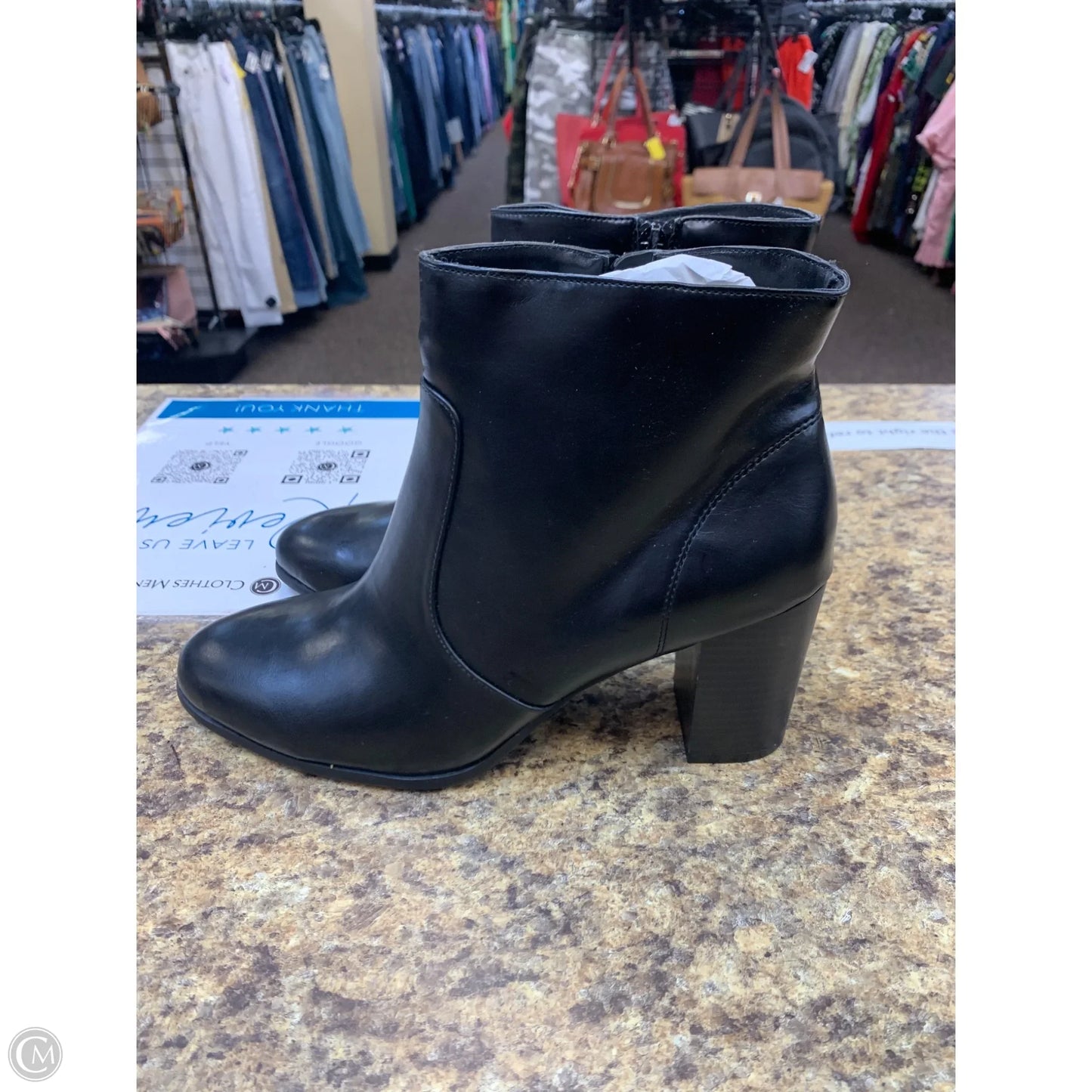 Boots Ankle Heels By Style And Company In Black, Size: 10