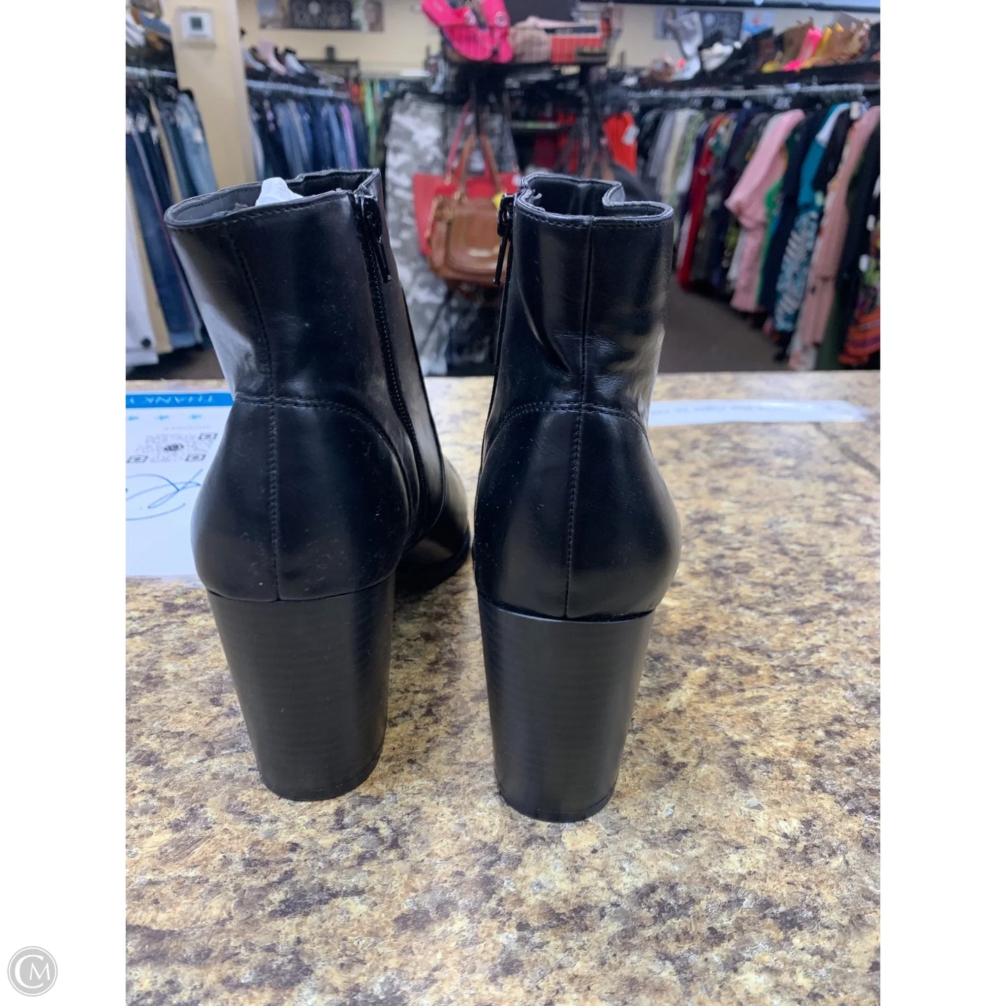 Boots Ankle Heels By Style And Company In Black, Size: 10