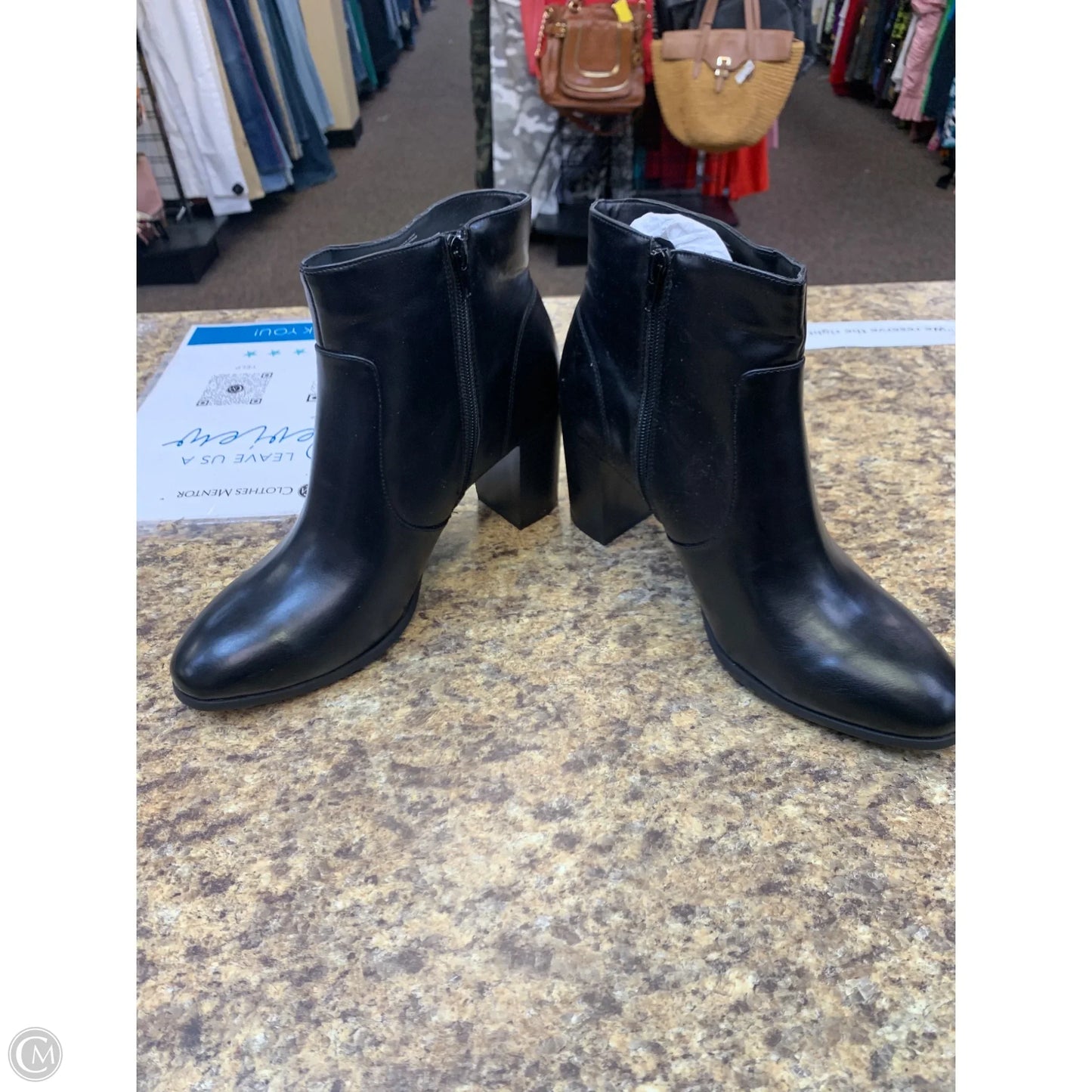 Boots Ankle Heels By Style And Company In Black, Size: 10