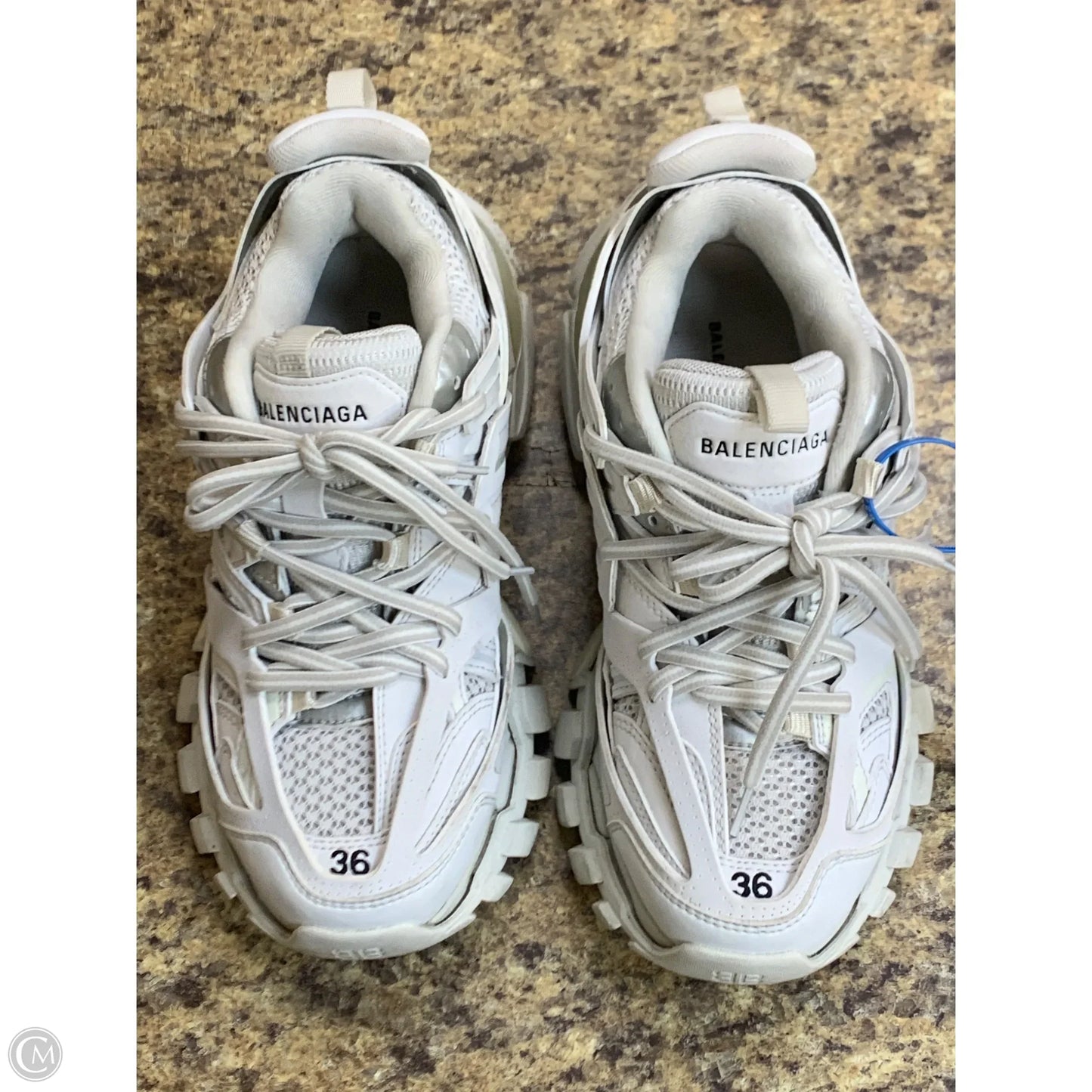 Shoes Luxury Designer By Balenciaga In White, Size: 6