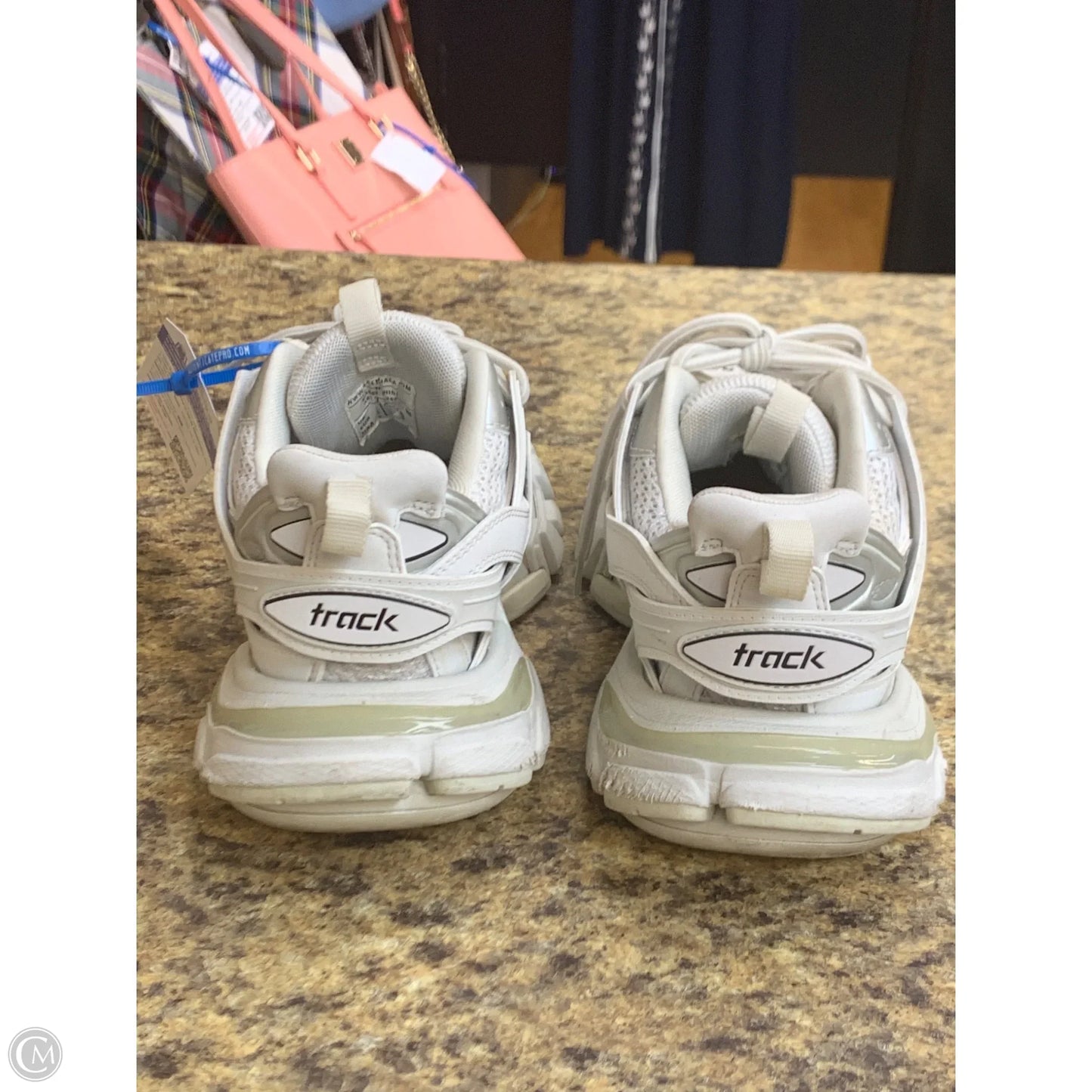 Shoes Luxury Designer By Balenciaga In White, Size: 6