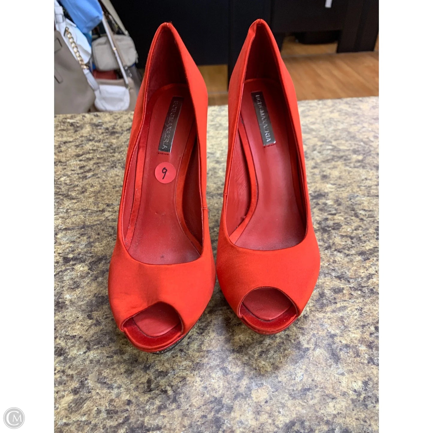 Shoes Heels Platform By Bcbgmaxazria In Red, Size: 9