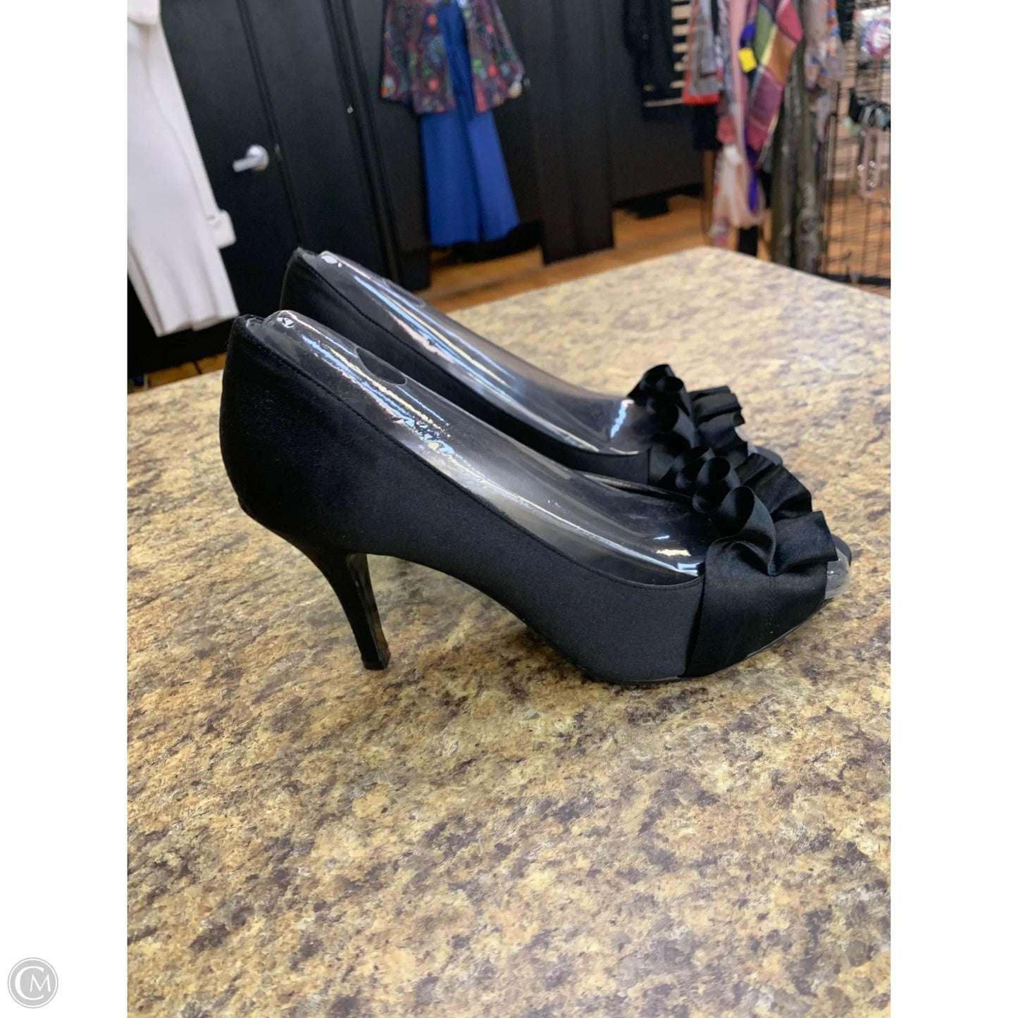 Shoes Heels Kitten By Cmf In Black, Size: 8