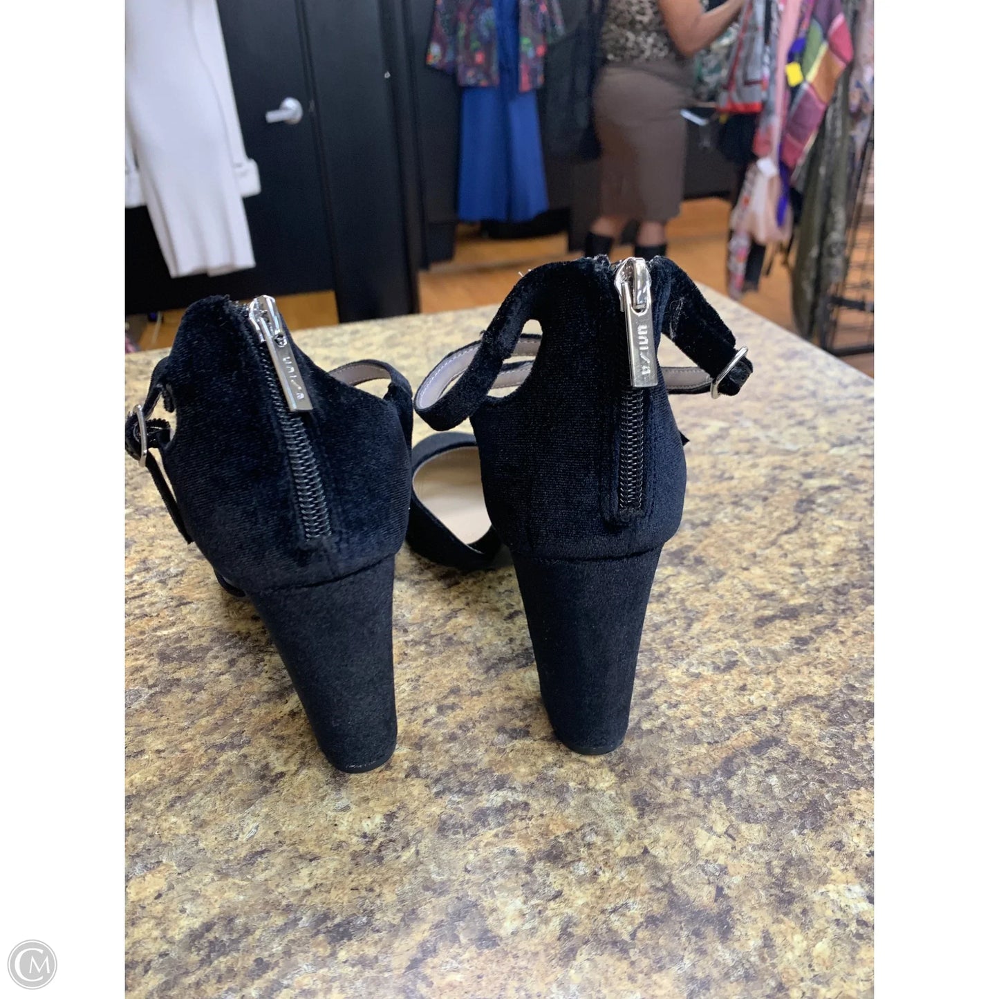 Shoes Heels Block By Unisa In Black, Size: 7.5