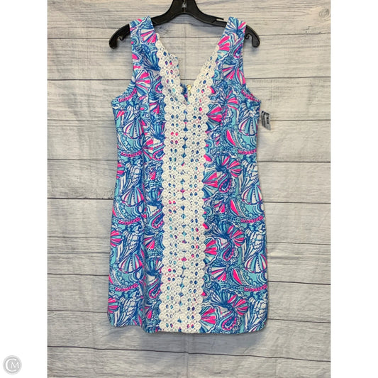 Dress Designer By Lilly Pulitzer In Blue & Pink, Size: 14