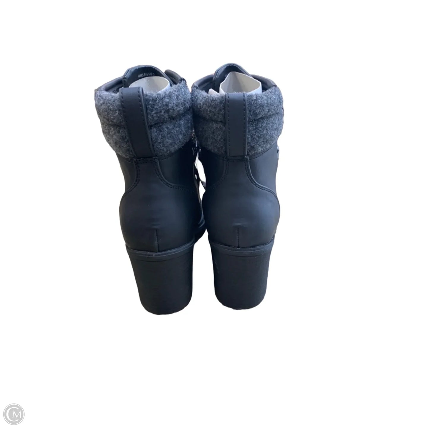 Boots Ankle Heels By Cmf In Black, Size: 9.5