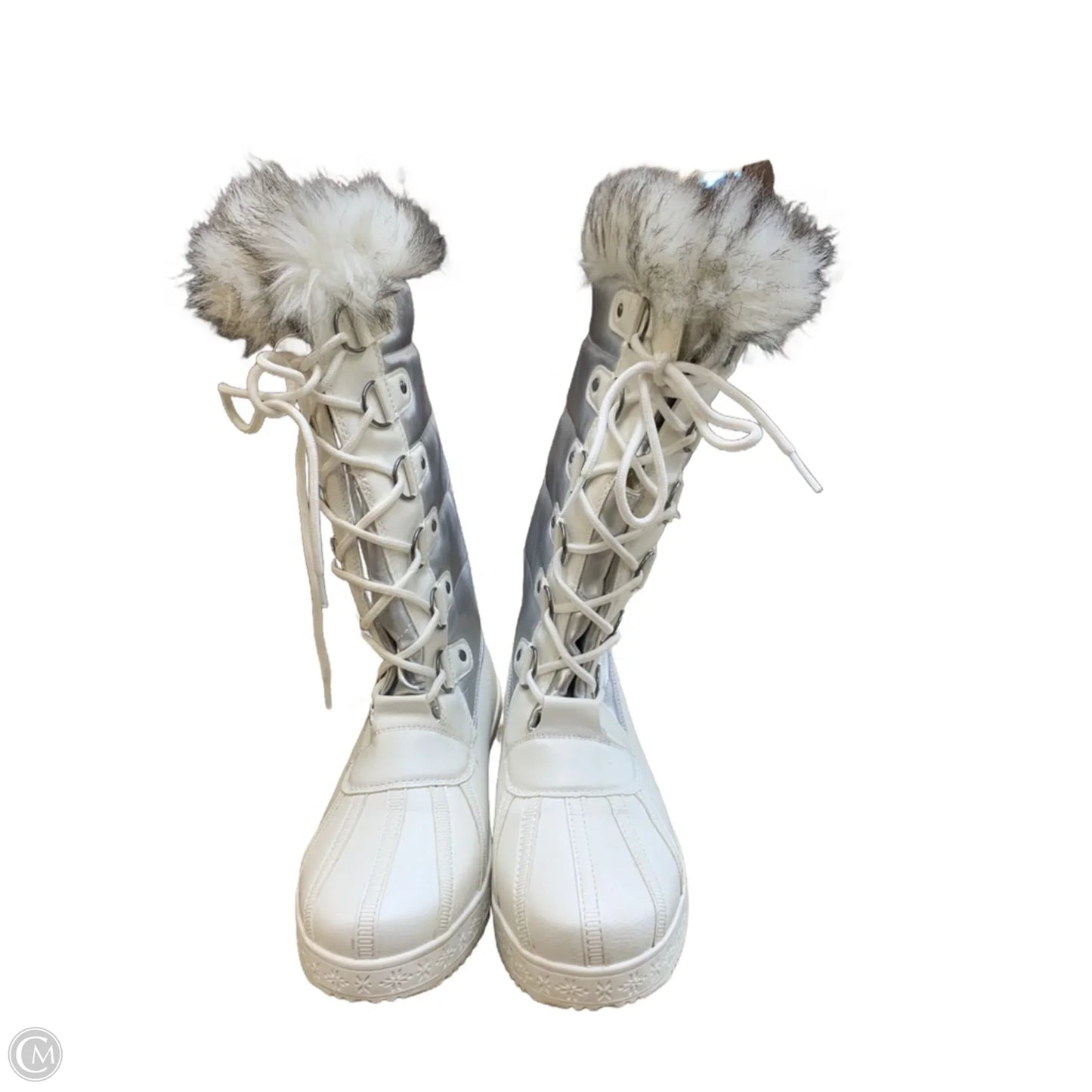 Boots Snow By Cmf In White, Size: 8.5
