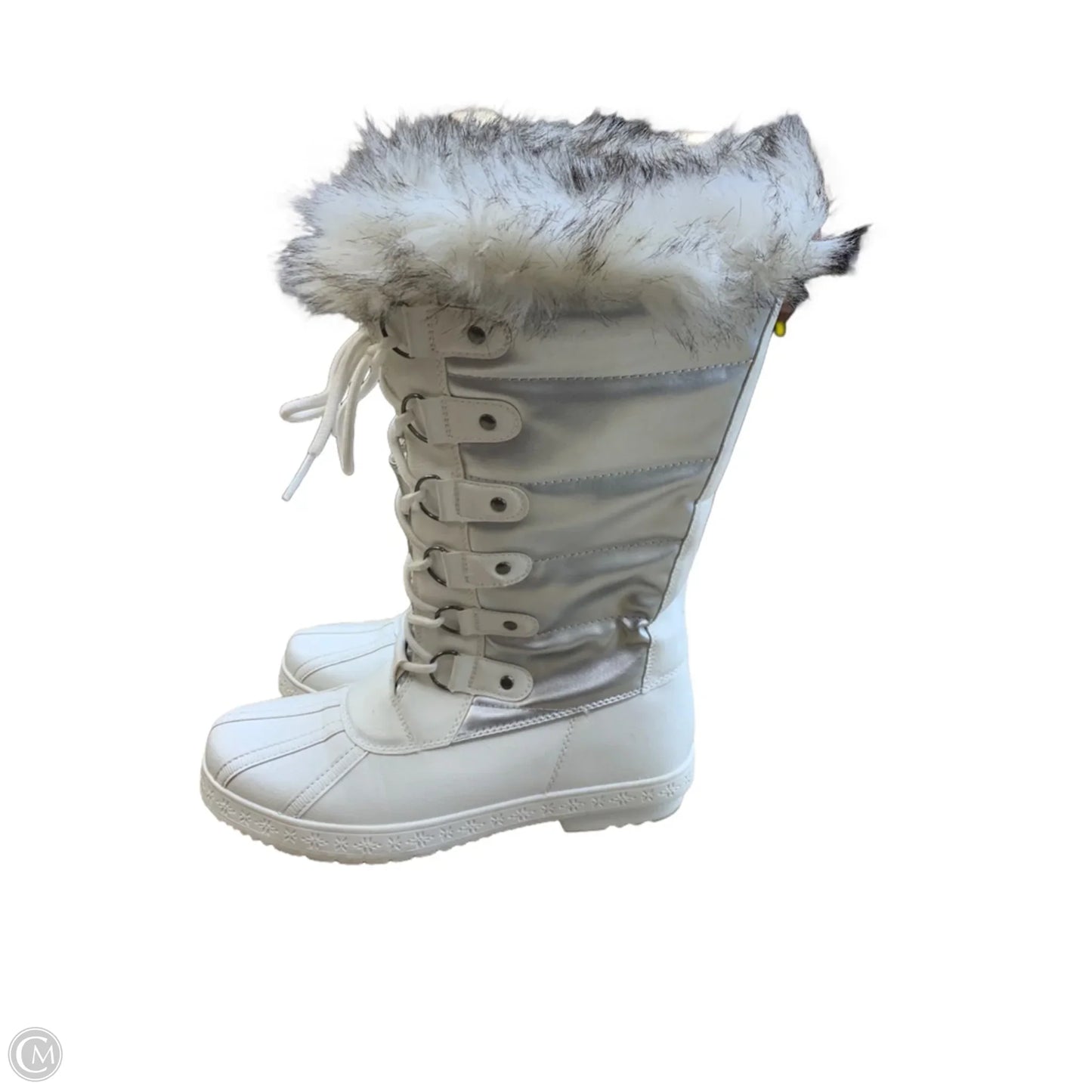 Boots Snow By Cmf In White, Size: 8.5