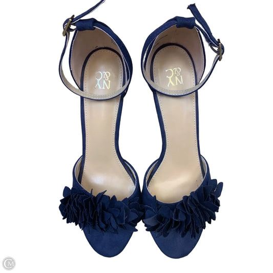 Sandals Heels Kitten By Ny Collection In Navy, Size: 8